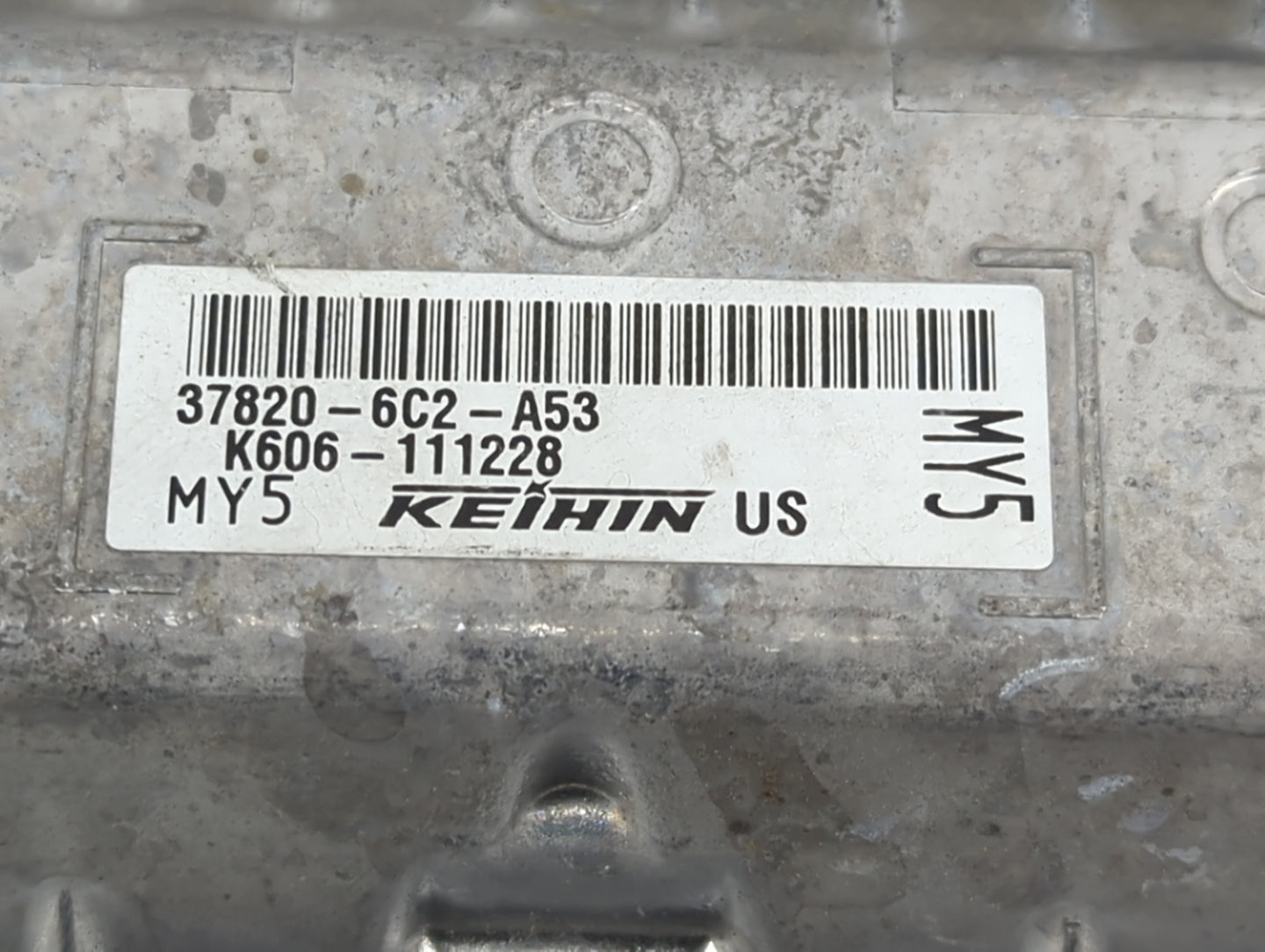 2021-2022 Honda Accord PCM Engine Control Computer ECU ECM PCU OEM P/N:37820-6C2-A53 K606-111228 Fits Fits 2021 2022 OEM Use