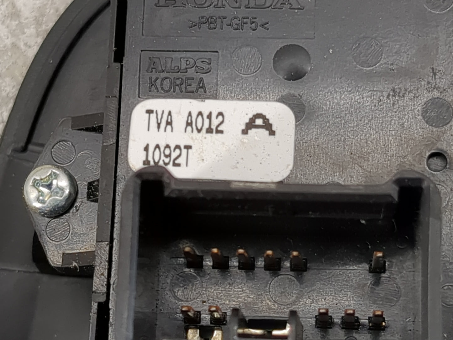 2018-2022 Honda Accord Master Power Window Switch Replacement Driver Side Left P/N:TVA A012 Fits Fits 2018 2019 2020 2021 20