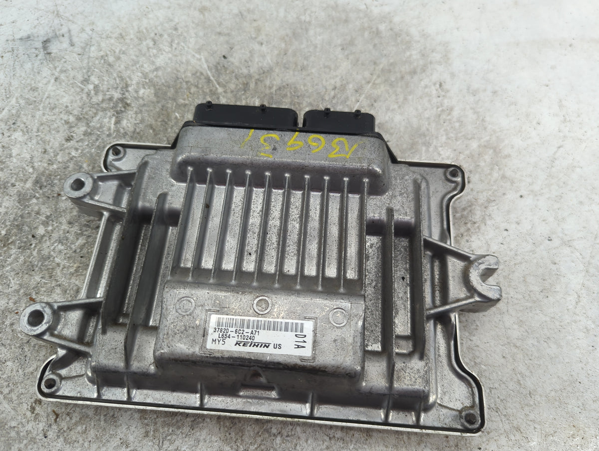 2021-2022 Honda Accord PCM Engine Control Computer ECU ECM PCU OEM P/N:37820-6C2-A71 L654-110240 Fits 2021 2022 OEM Used Aut