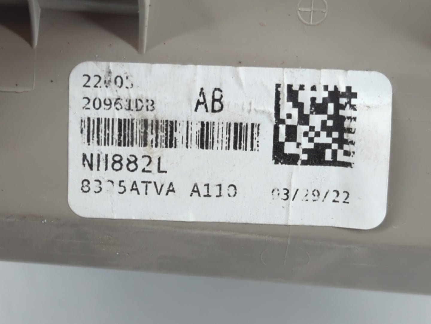 2022 Honda Accord Overhead Roof Console 772196 - Oemusedautoparts1.com