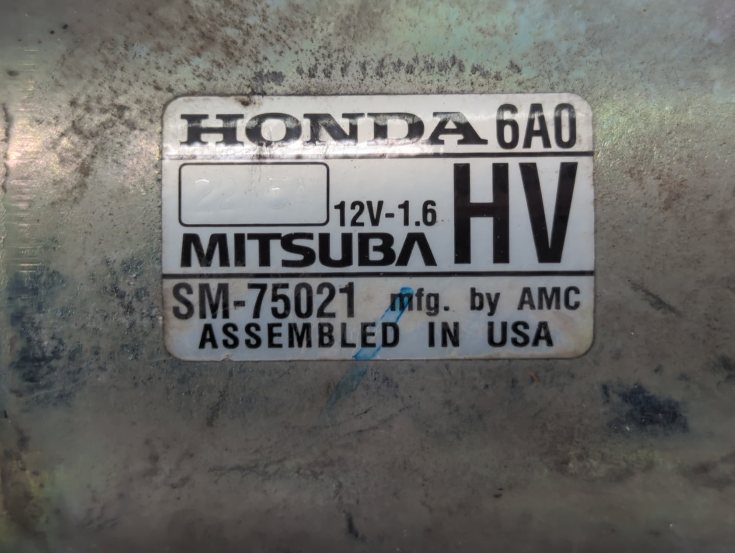 2021-2022 Honda Accord Car Starter Motor Solenoid OEM P/N:SM-75021 Fits Fits 2021 2022 OEM Used Auto Parts - Oemusedautopart