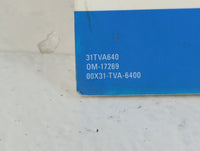 2022 Honda Accord Owners Manual Book Guide P/N:00X31-TVA-6400 OEM Used Auto Parts - Oemusedautoparts1.com