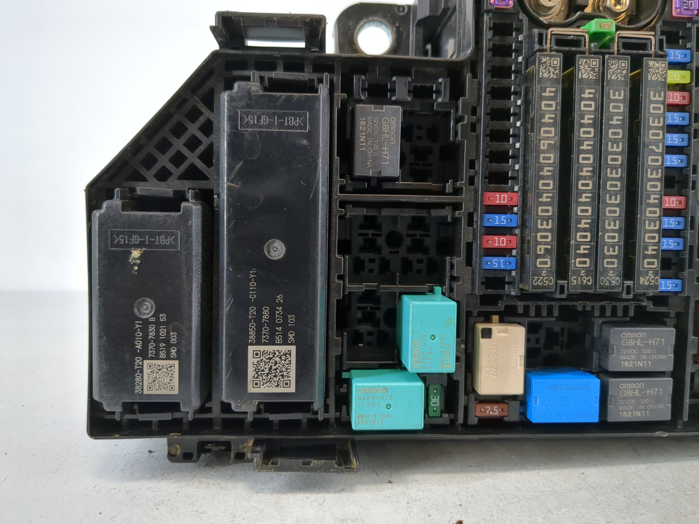 2022 Honda Civic Fusebox Fuse Box Panel Relay Module P/N:38280-T20-A010-Y1 Fits OEM Used Auto Parts - Oemusedautoparts1.com