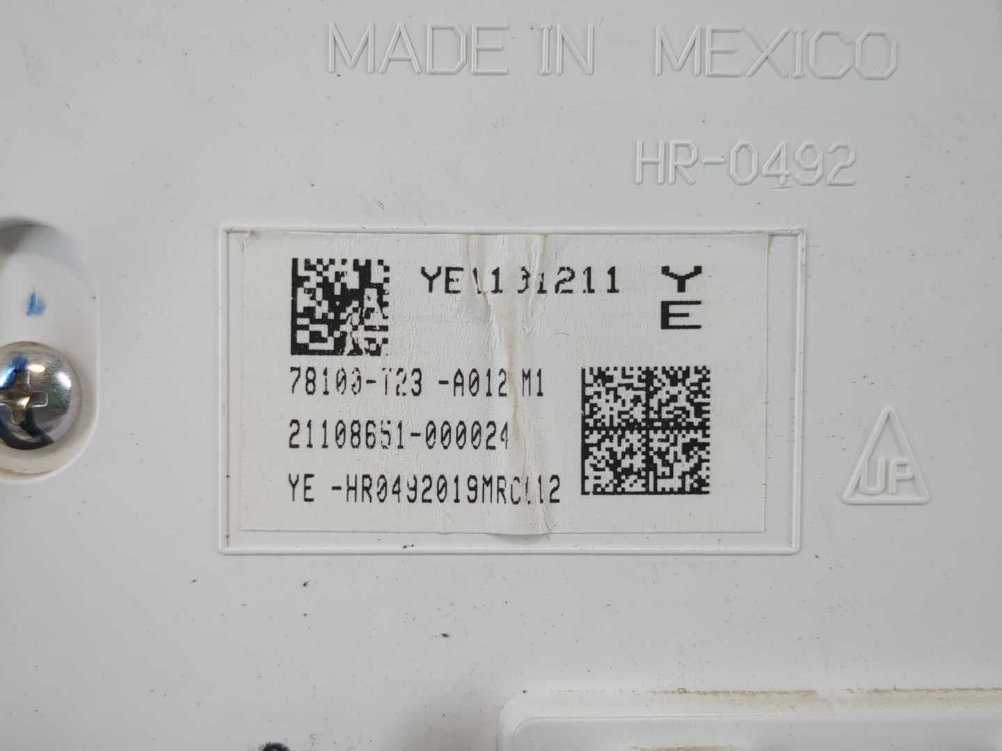 2022 Honda Civic Instrument Cluster Speedometer Gauges P/N:78100-T23-A012 M1 Fits OEM Used Auto Parts - Oemusedautoparts1.co