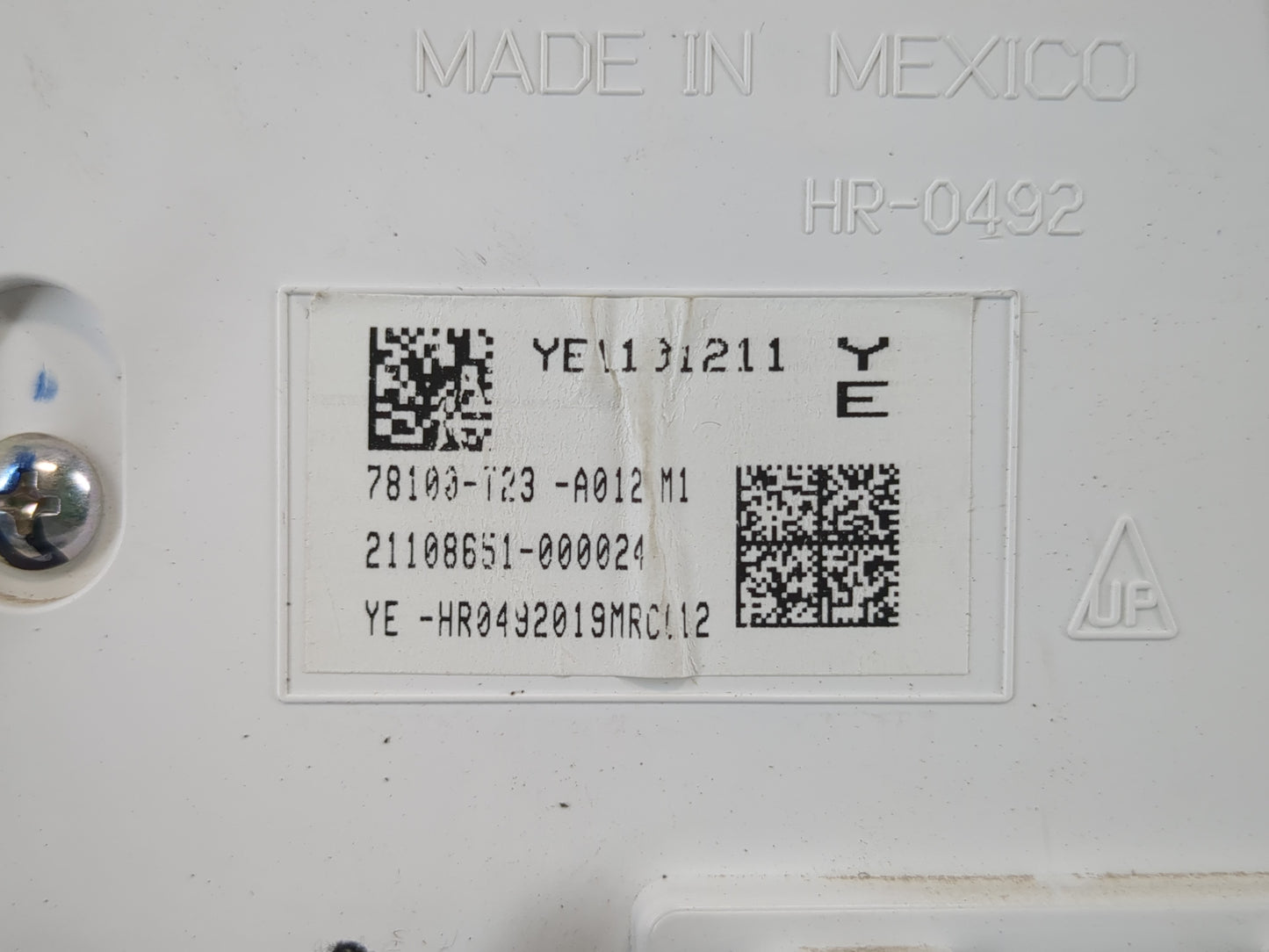 2022 Honda Civic Instrument Cluster Speedometer Gauges P/N:78100-T23-A012 M1 Fits OEM Used Auto Parts - Oemusedautoparts1.co