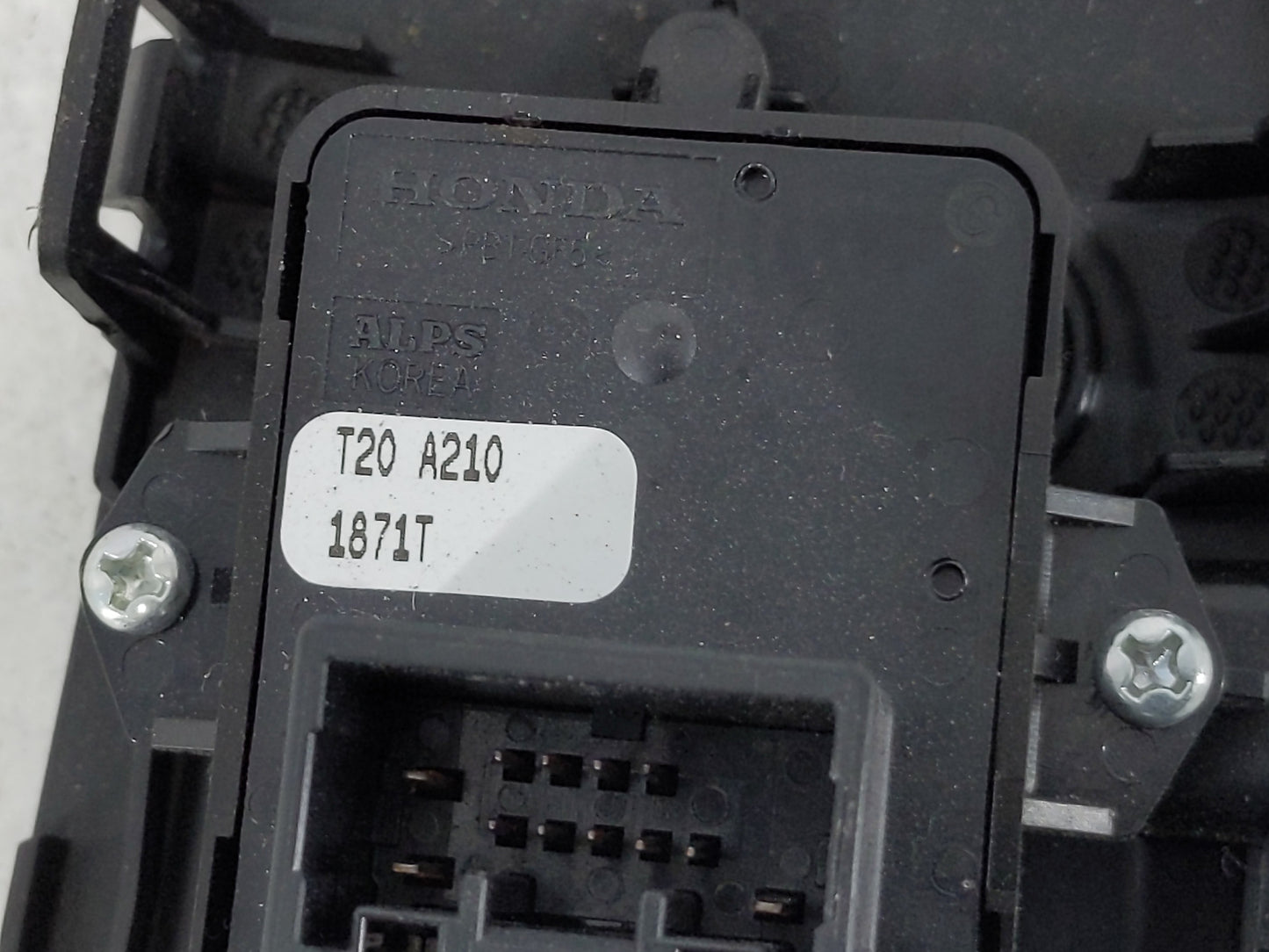 2022 Honda Civic Master Power Window Switch Replacement Driver Side Left P/N:T20 A210 83591-T20-A0-20 Fits OEM Used Auto Par