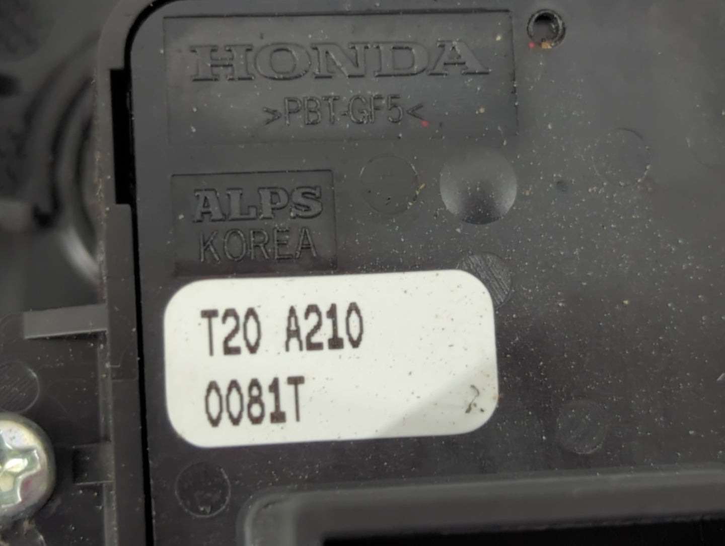 2022 Honda Civic Master Power Window Switch Replacement Driver Side Left P/N:T20 A210 0081T Fits OEM Used Auto Parts - Oemus