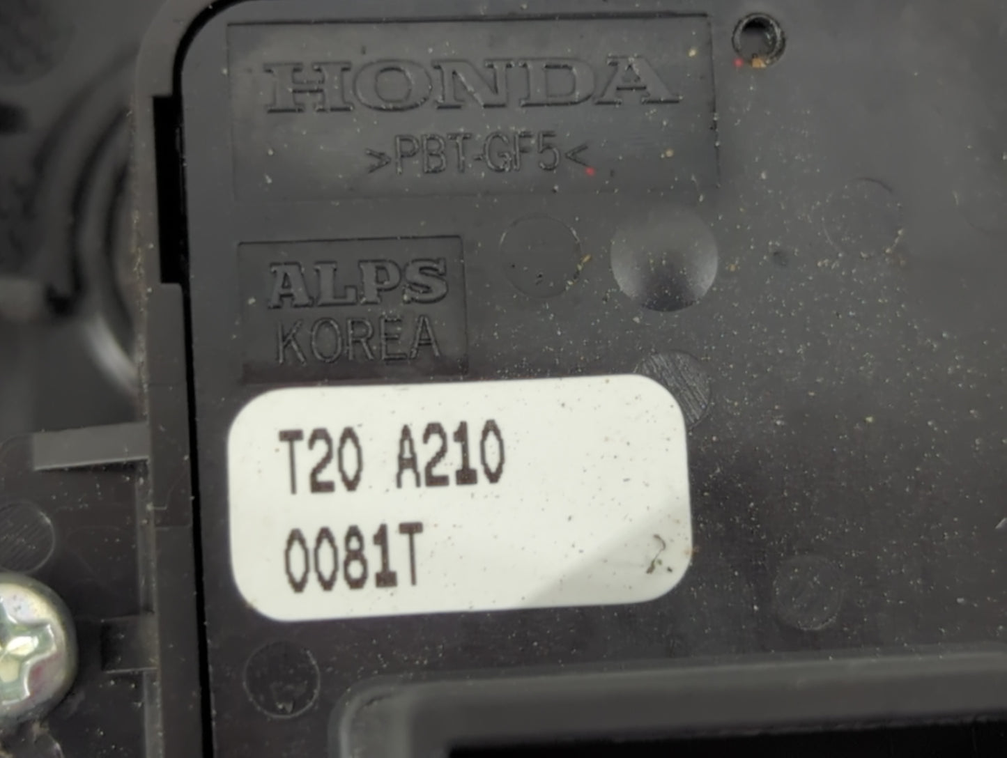 2022 Honda Civic Master Power Window Switch Replacement Driver Side Left P/N:T20 A210 0081T Fits OEM Used Auto Parts - Oemus