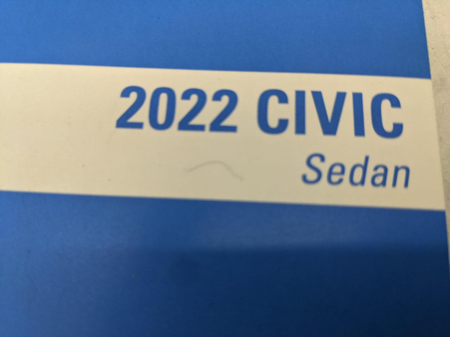 2022 Honda Civic Owners Manual Book Guide P/N:31T20600 00X31-T20-6000 OEM Used Auto Parts - Oemusedautoparts1.com