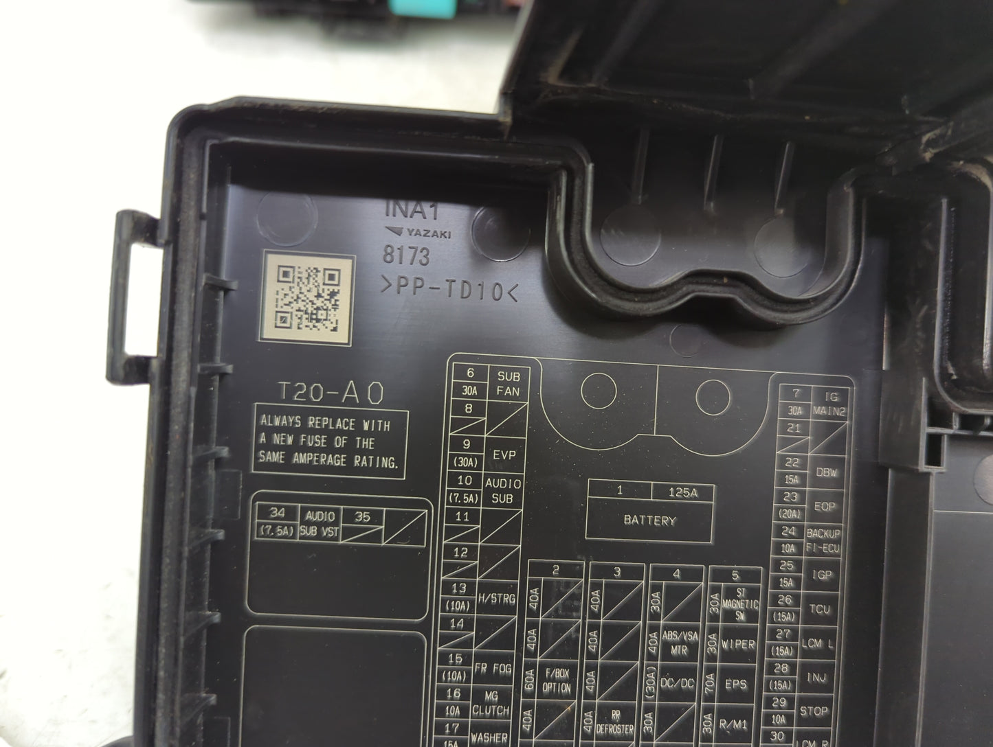 2022 Honda Civic Fusebox Fuse Box Panel Relay Module Fits OEM Used Auto Parts - Oemusedautoparts1.com