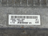 2022 Honda Civic PCM Engine Control Computer ECU ECM PCU OEM P/N:37820-64S-A54 K739-232376 Fits OEM Used Auto Parts - Oemuse