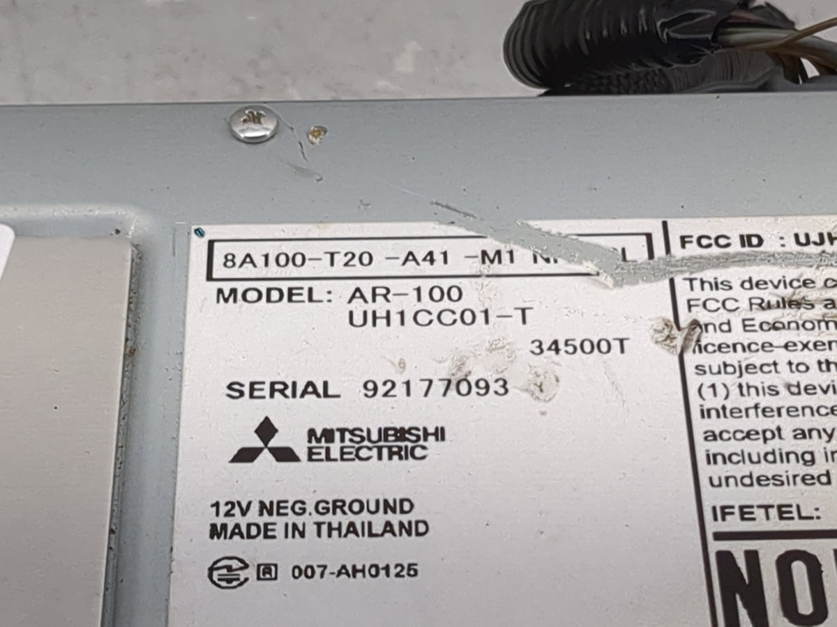 2022 Honda Civic Radio AM FM Cd Player Receiver Replacement P/N:8A100-T20-A41-M1 AR-100, UH1CC01-T, UJRAN100 Fits OEM Used A