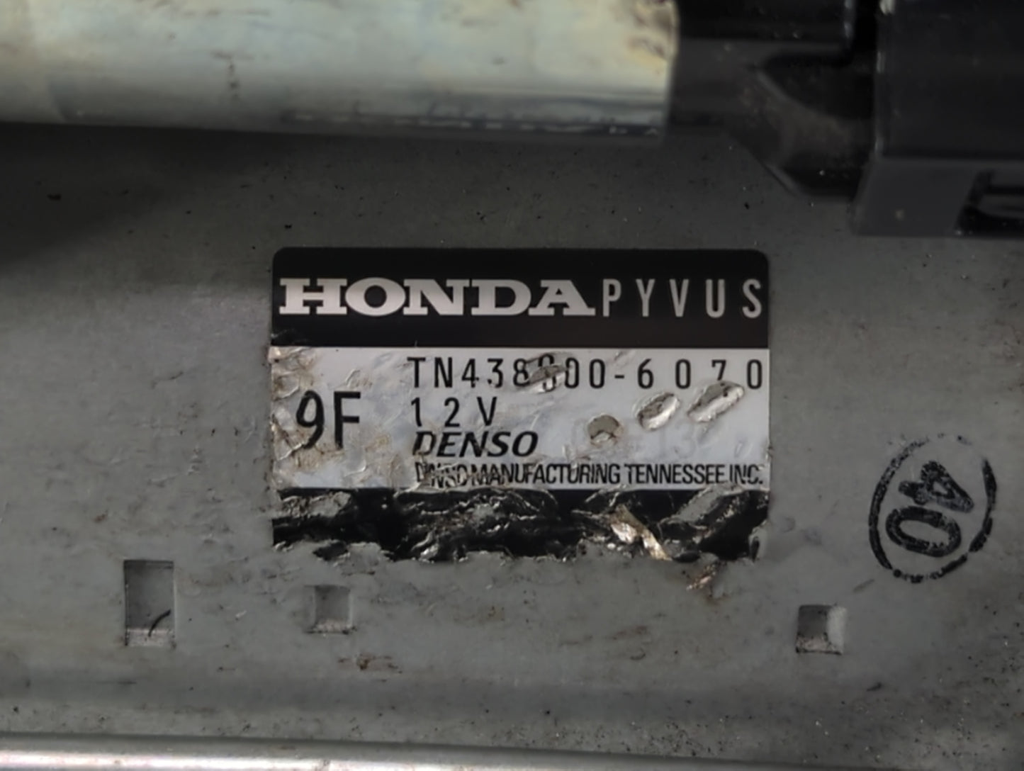 2022 Honda Civic Car Starter Motor Solenoid OEM P/N:TN438000-6070 Fits OEM Used Auto Parts - Oemusedautoparts1.com