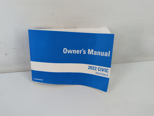 2022 Honda Civic Owners Manual Book Guide P/N:00X31-T40-6000 0M-16867, 31T40600 OEM Used Auto Parts - Oemusedautoparts1.com