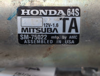 2022 Honda Civic Car Starter Motor Solenoid OEM P/N:SM-75022 Fits OEM Used Auto Parts - Oemusedautoparts1.com