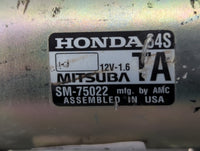 2022 Honda Civic Car Starter Motor Solenoid OEM P/N:SM-75022 Fits OEM Used Auto Parts - Oemusedautoparts1.com