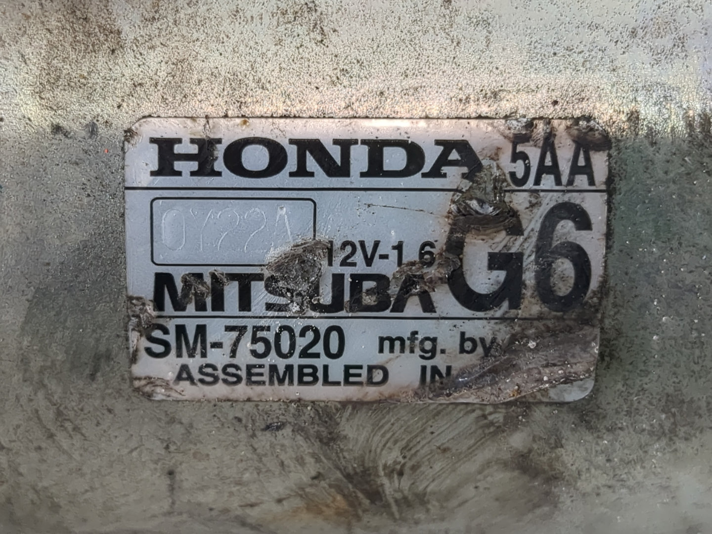 2021-2022 Honda Cr-V Car Starter Motor Solenoid OEM P/N:SM-75020 Fits Fits 2021 2022 OEM Used Auto Parts - Oemusedautoparts1