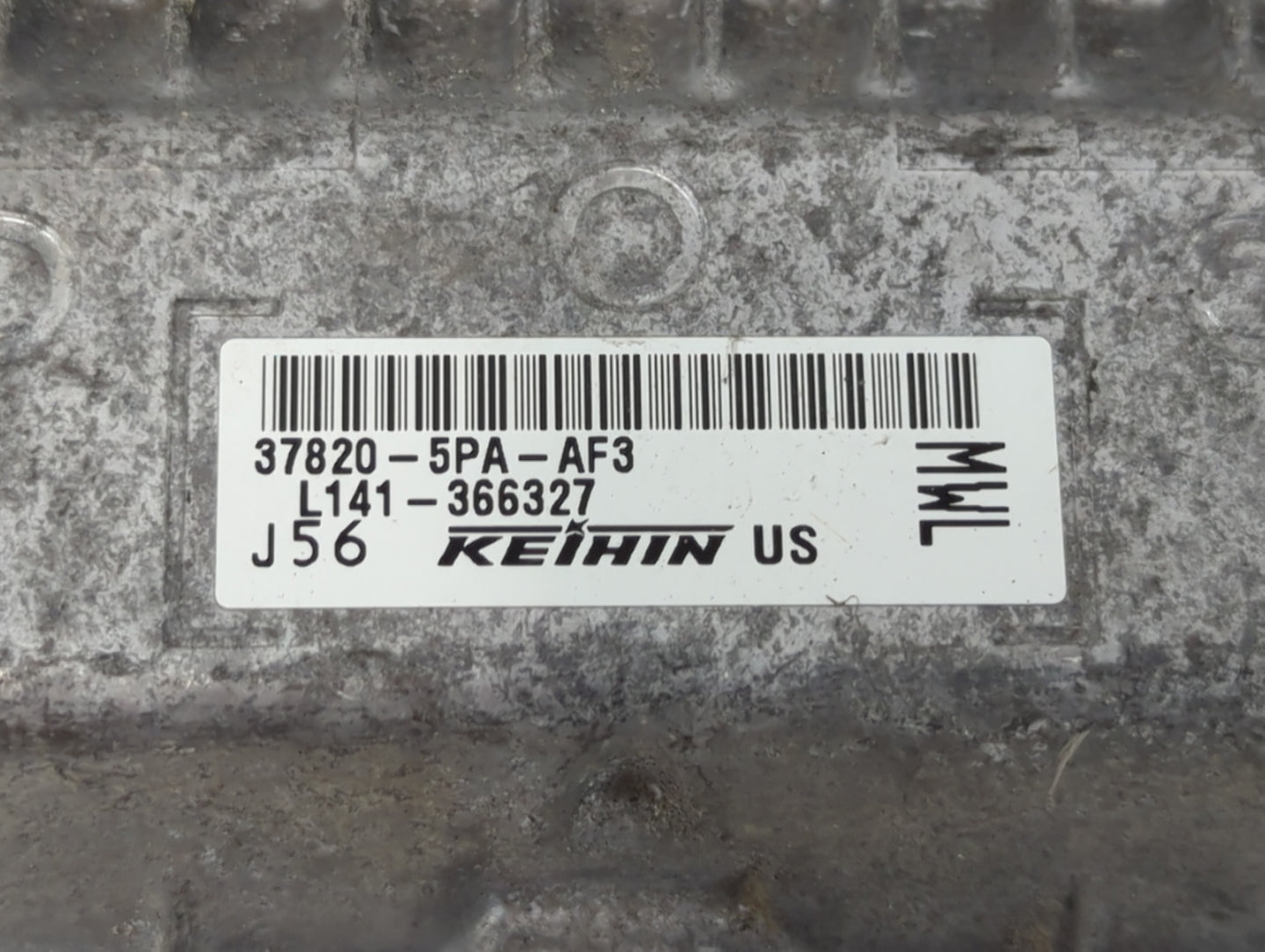 2021-2022 Honda Cr-V PCM Engine Control Computer ECU ECM PCU OEM P/N:37820-5PA-AF3 L141-366327 Fits Fits 2021 2022 OEM Used 