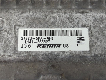 2021-2022 Honda Cr-V PCM Engine Control Computer ECU ECM PCU OEM P/N:37820-5PA-AF3 L141-366327 Fits Fits 2021 2022 OEM Used Auto Parts