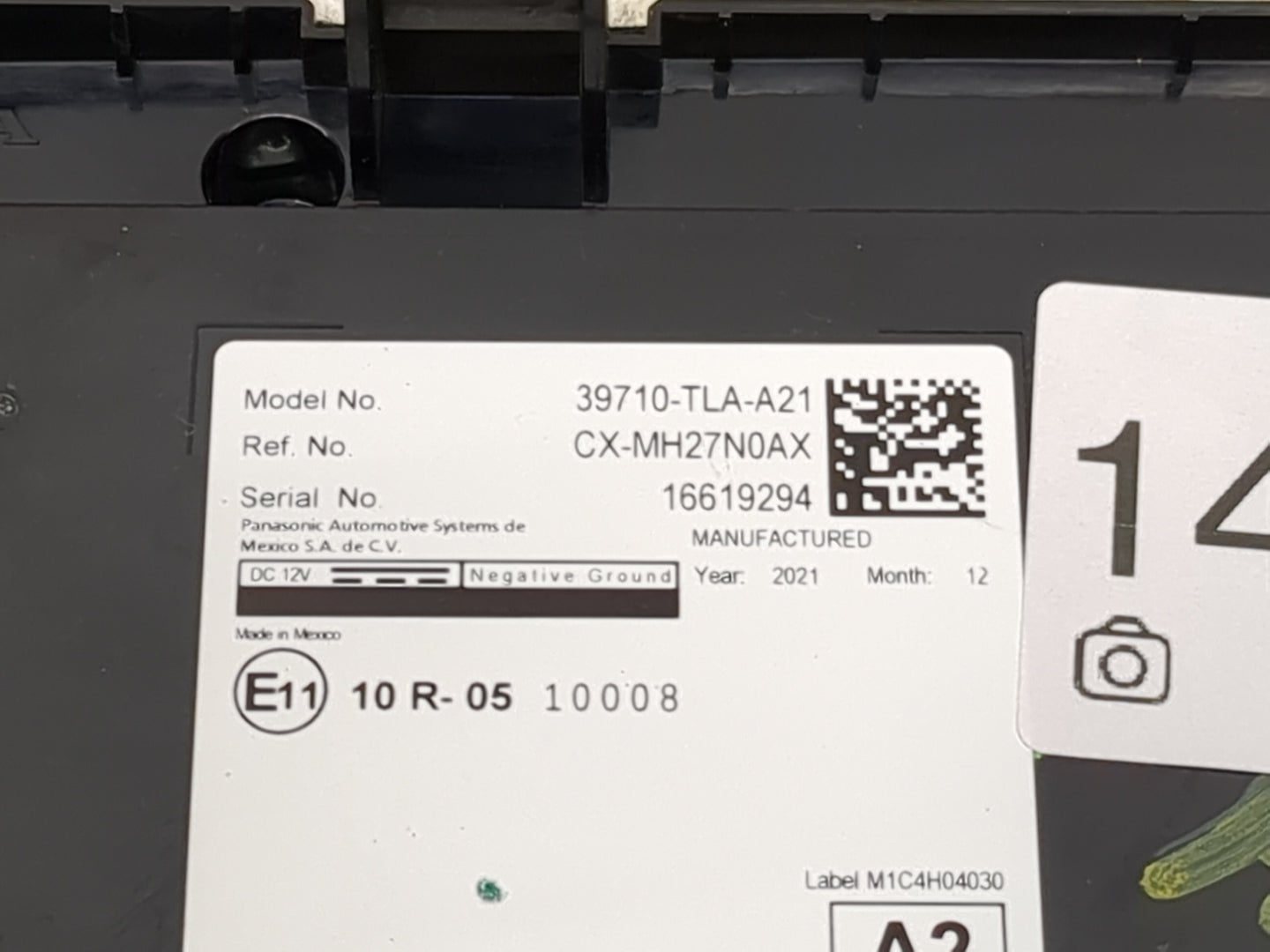 2022 Honda Cr-v Information Display Screen 1463840 - Oemusedautoparts1.com