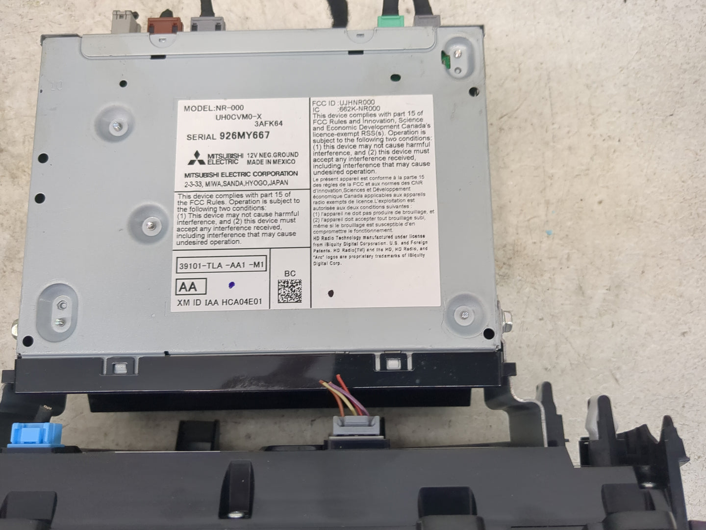 2022 Honda Cr-V Radio AM FM Cd Player Receiver Replacement P/N:39101-TLA-AA1-M1 NR-000, UH0CVM0-X, UJHNR000, 662K-NR000 Fits
