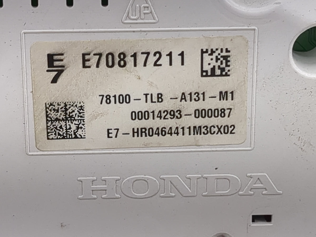 2017-2022 Honda Cr-V Instrument Cluster Speedometer Gauges P/N:78100-TLB-A131-M1 E7-HR0464411M3CX02 Miles:53K Fits OEM Used 