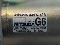 2021-2022 Honda Cr-V Car Starter Motor Solenoid OEM P/N:SM-75020 Fits Fits 2021 2022 OEM Used Auto Parts - Oemusedautoparts1