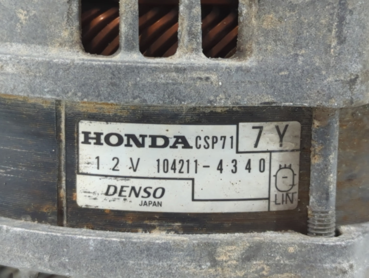 2020-2022 Honda Cr-V Alternator Replacement Generator Charging Assembly Engine OEM P/N:104211-4340 Fits OEM Used Auto Parts 