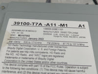 2019-2022 Honda Hr-V Radio AM FM Cd Player Receiver Replacement P/N:39100-T7A-A11-M1 Fits Fits 2019 2020 2021 2022 OEM Used 