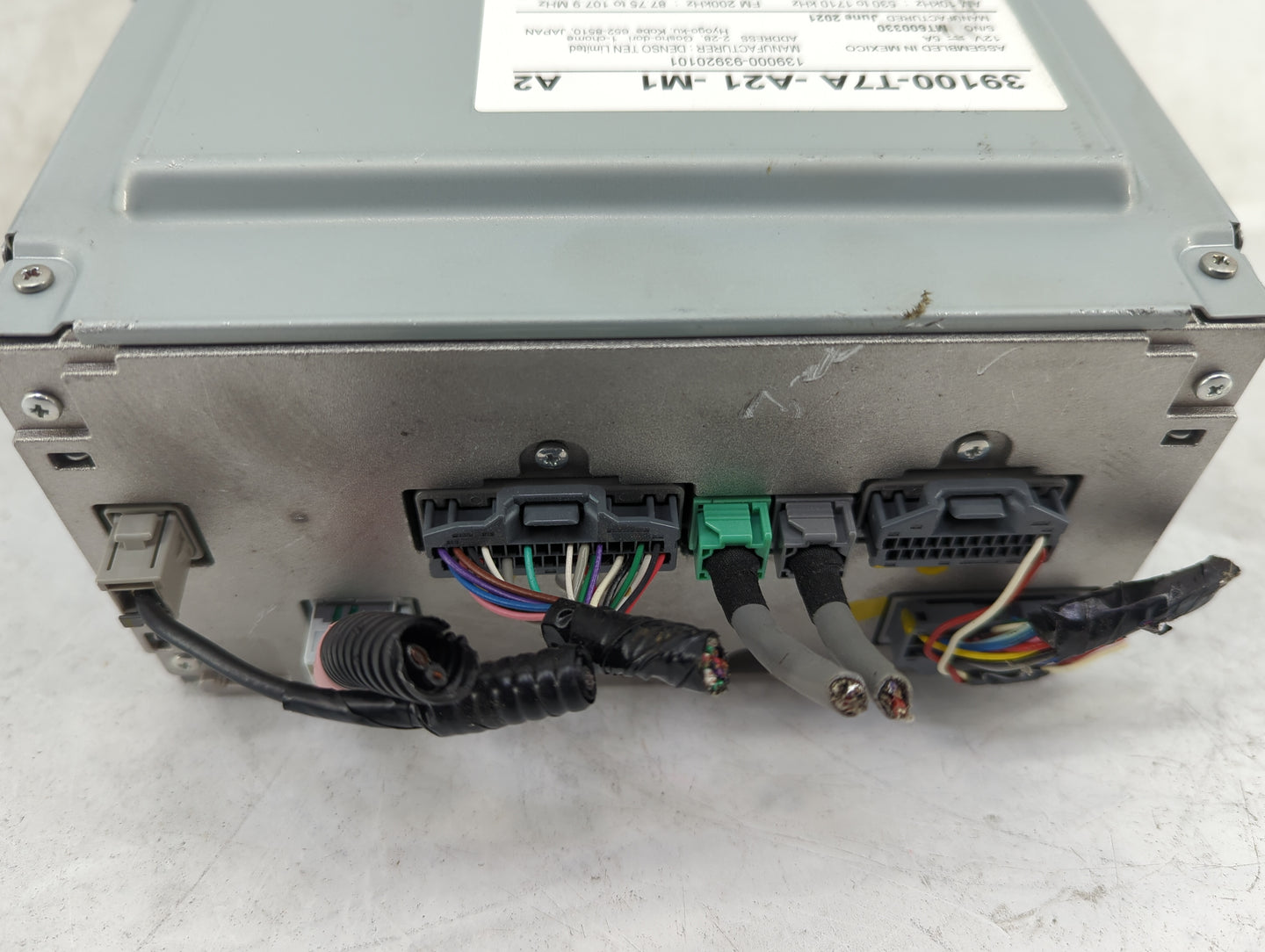 2019-2022 Honda Hr-V Radio AM FM Cd Player Receiver Replacement P/N:39100-T7A-A21-M1 Fits Fits 2019 2020 2021 2022 OEM Used 