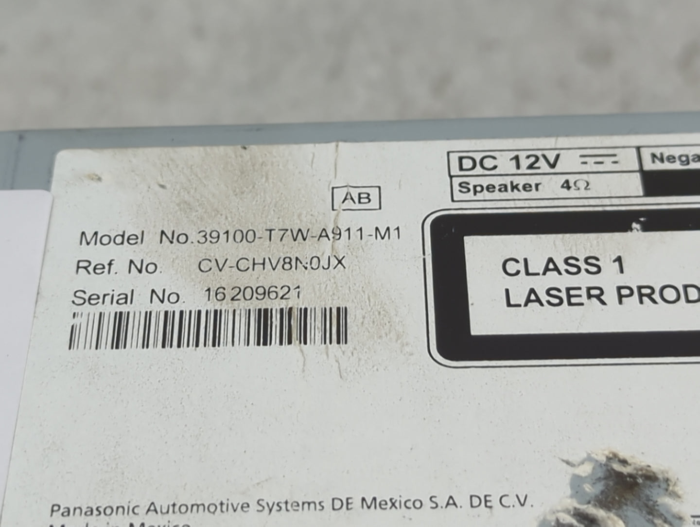 2019-2022 Honda Hr-v Information Display Screen - Oemusedautoparts1.com