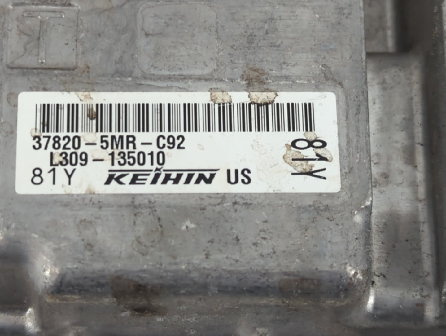 2022 Honda Odyssey PCM Engine Control Computer ECU ECM PCU OEM P/N:37820-5MR-C92 Fits OEM Used Auto Parts - Oemusedautoparts