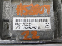 2022 Honda Passport PCM Engine Control Computer ECU ECM PCU OEM P/N:37820-RLV-B42 L397-119616 Fits OEM Used Auto Parts - Oem