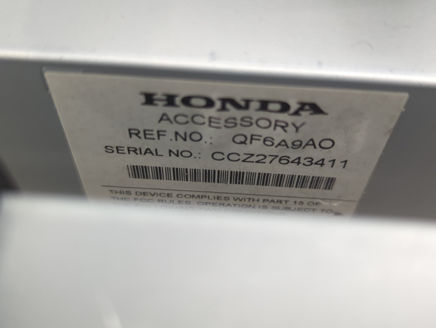 2019-2020 Honda Pilot Radio AM FM Cd Player Receiver Replacement P/N:QF6A9AO Fits Fits 2019 2020 2021 2022 OEM Used Auto Par