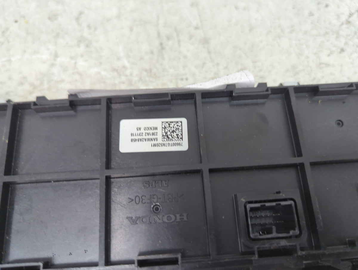2019-2022 Honda Pilot Climate Control Module Temperature AC/Heater Replacement P/N:79600T7AS20M1 SANWA2A8458 Fits OEM Used A