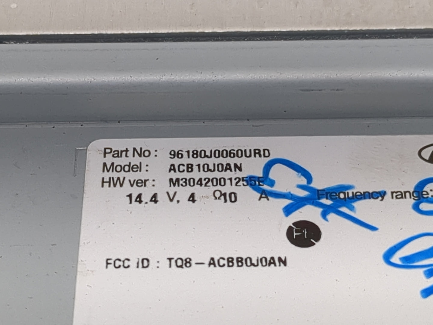 2018-2022 Hyundai Accent Radio AM FM Cd Player Receiver Replacement P/N:96180J0060URD ACB10J0AN Fits Fits 2018 2019 2020 202