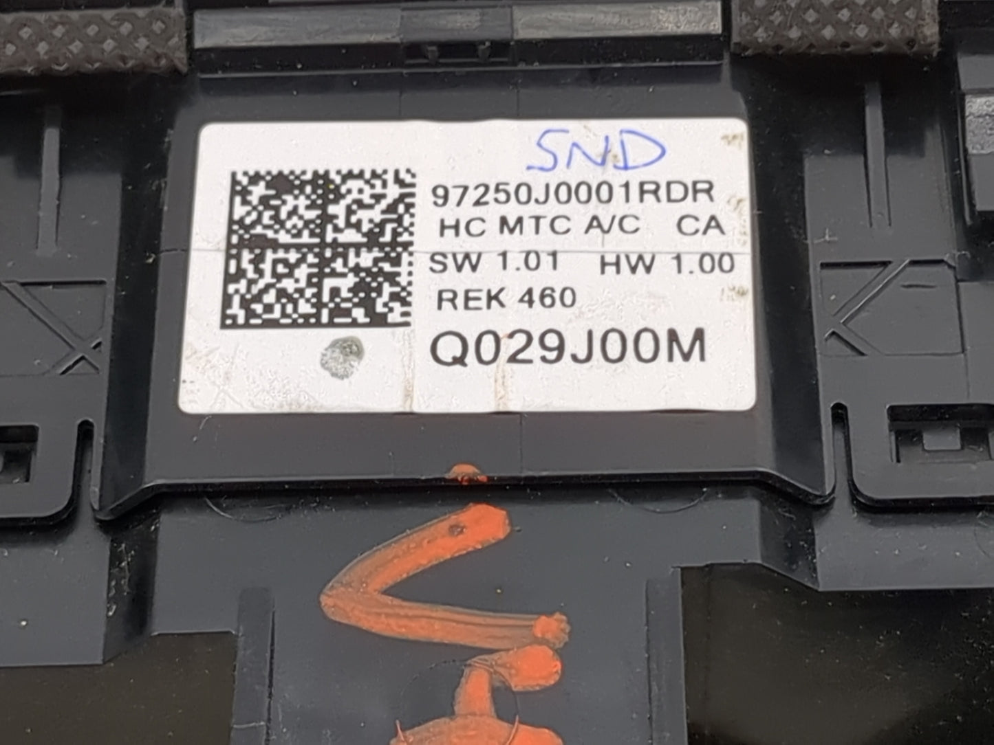 2018-2022 Hyundai Accent Climate Control Module Temperature AC/Heater Replacement P/N:97250J0001RDR Q029J00M Fits OEM Used A