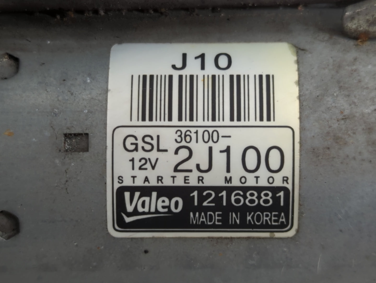2021-2022 Hyundai Elantra Car Starter Motor Solenoid OEM P/N:36100-2J100 Fits Fits 2021 2022 OEM Used Auto Parts - Oemusedau