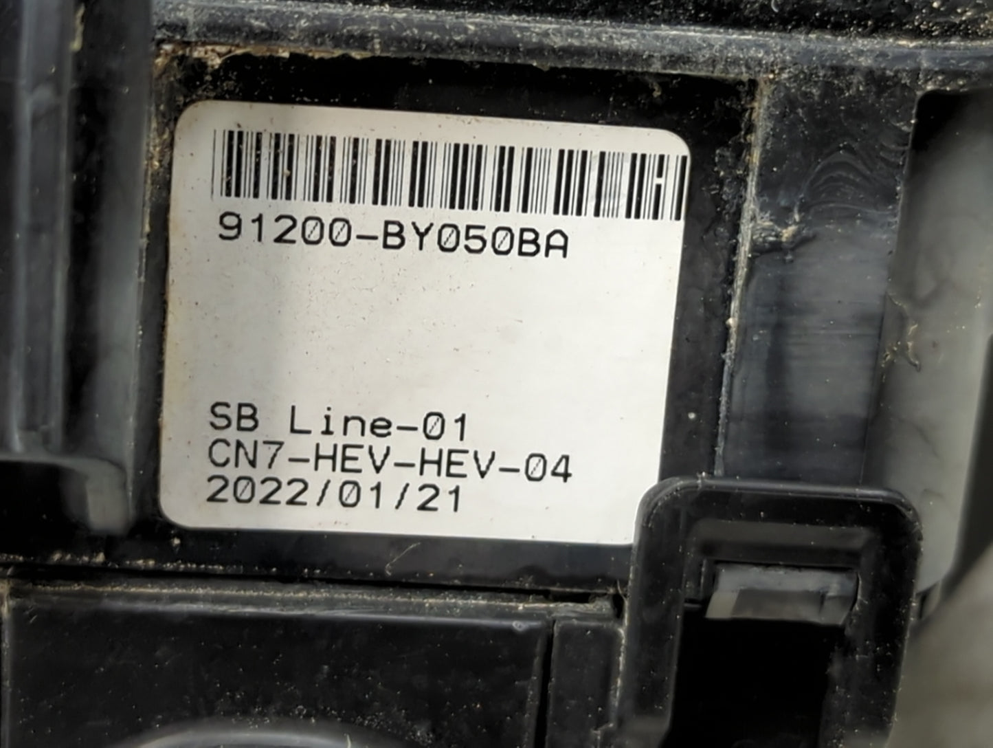 2021-2022 Hyundai Elantra Fusebox Fuse Box Panel Relay Module P/N:91200-BY050 Fits Fits 2021 2022 OEM Used Auto Parts - Oemu