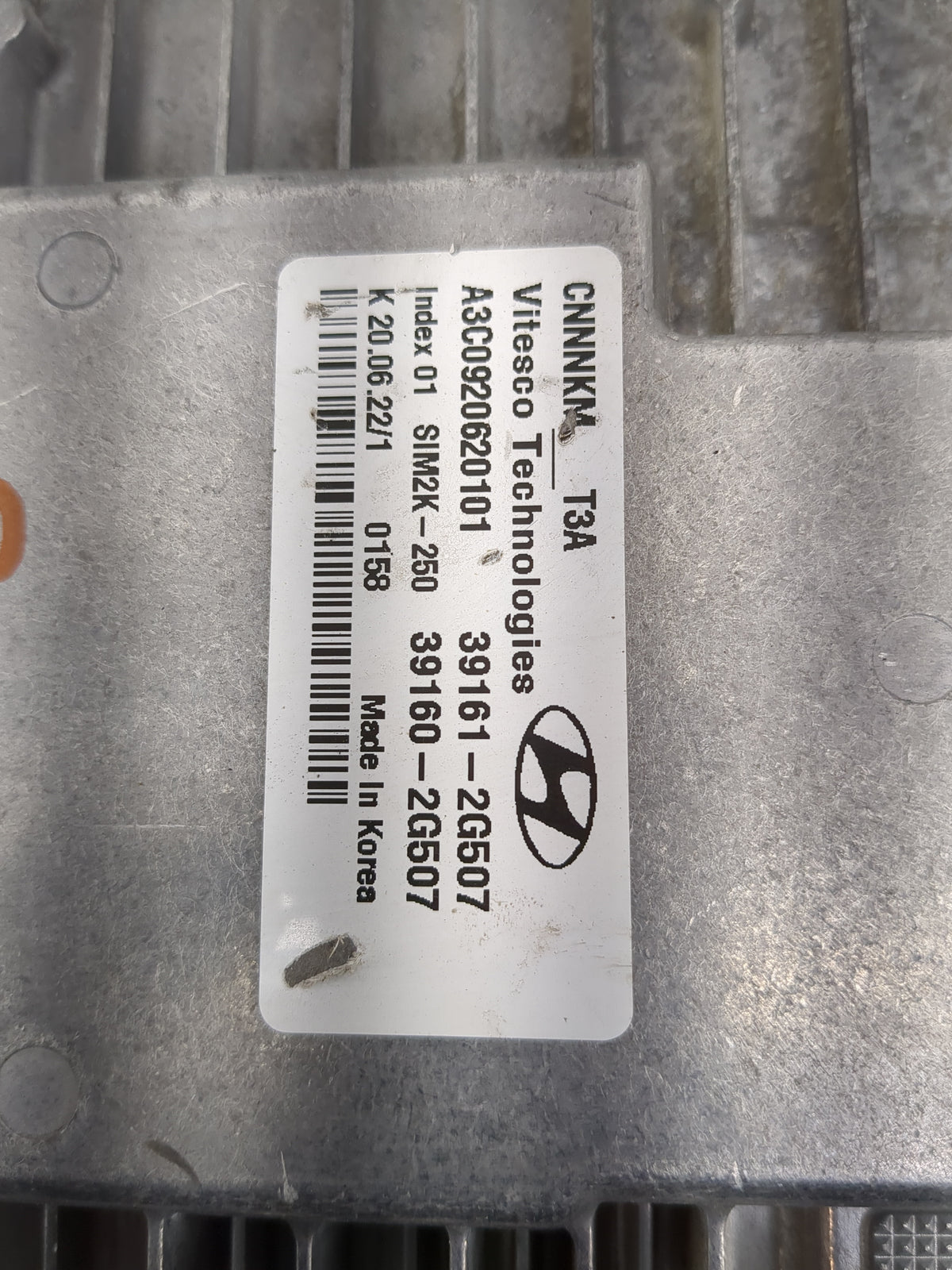 2022 Hyundai Elantra PCM Engine Control Computer ECU ECM PCU OEM P/N:39160-2G507 39161-2G507 Fits OEM Used Auto Parts - Oemu