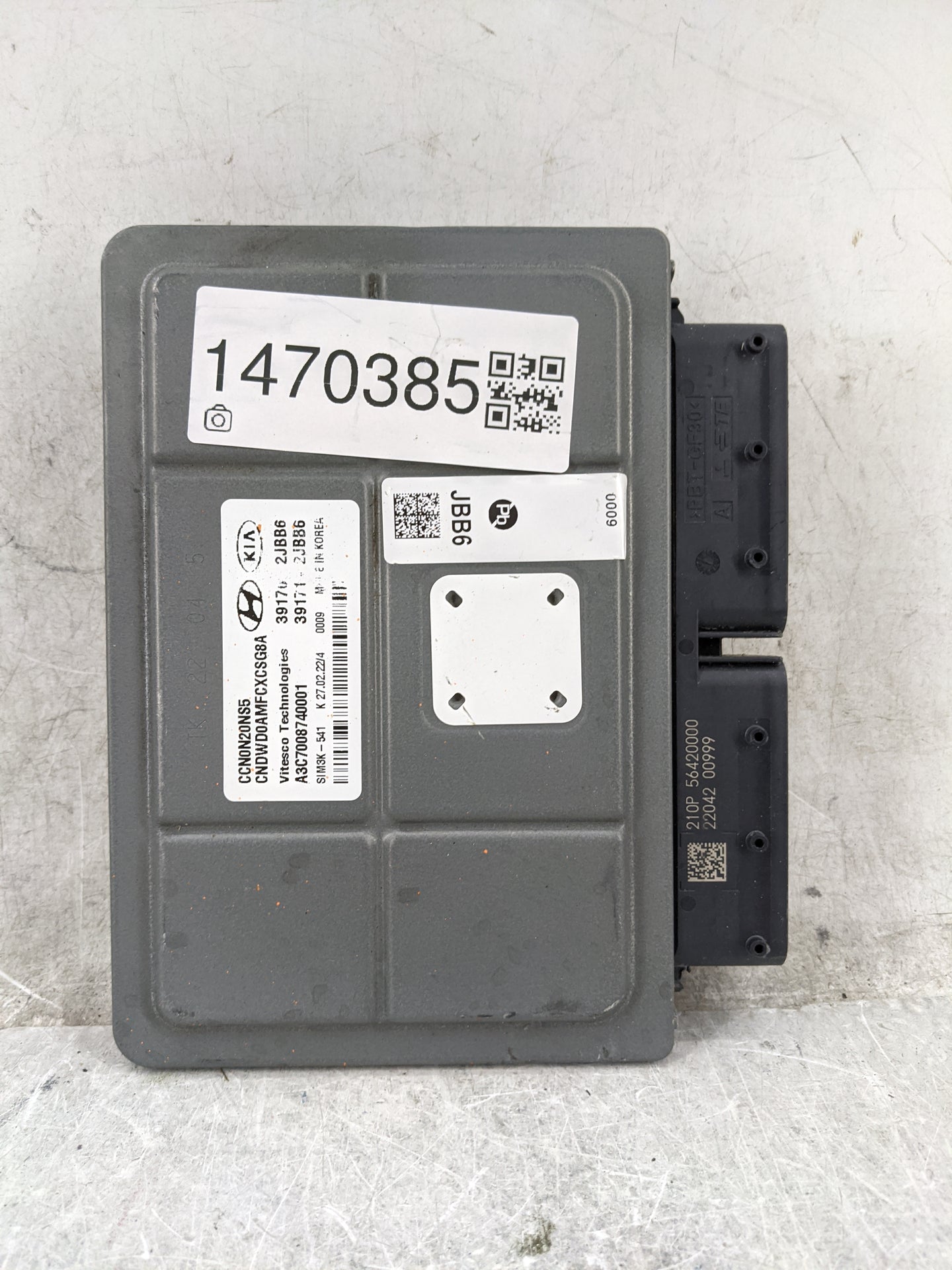 2021-2022 Hyundai Elantra PCM Engine Control Computer ECU ECM PCU OEM P/N:39170-2JBB6 39171-2JBB6 Fits Fits 2021 2022 OEM Us