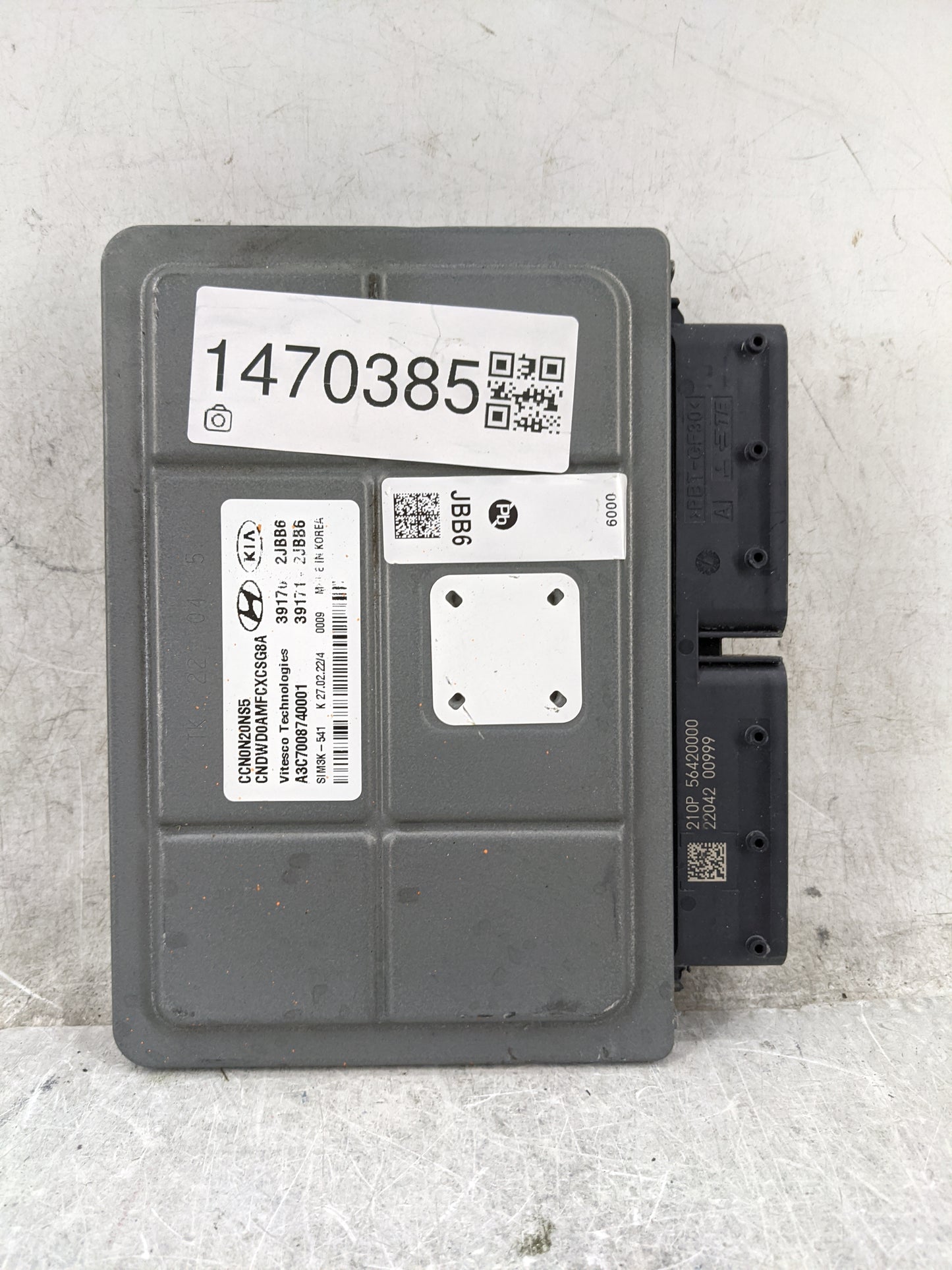 2021-2022 Hyundai Elantra PCM Engine Control Computer ECU ECM PCU OEM P/N:39170-2JBB6 39171-2JBB6 Fits Fits 2021 2022 OEM Us