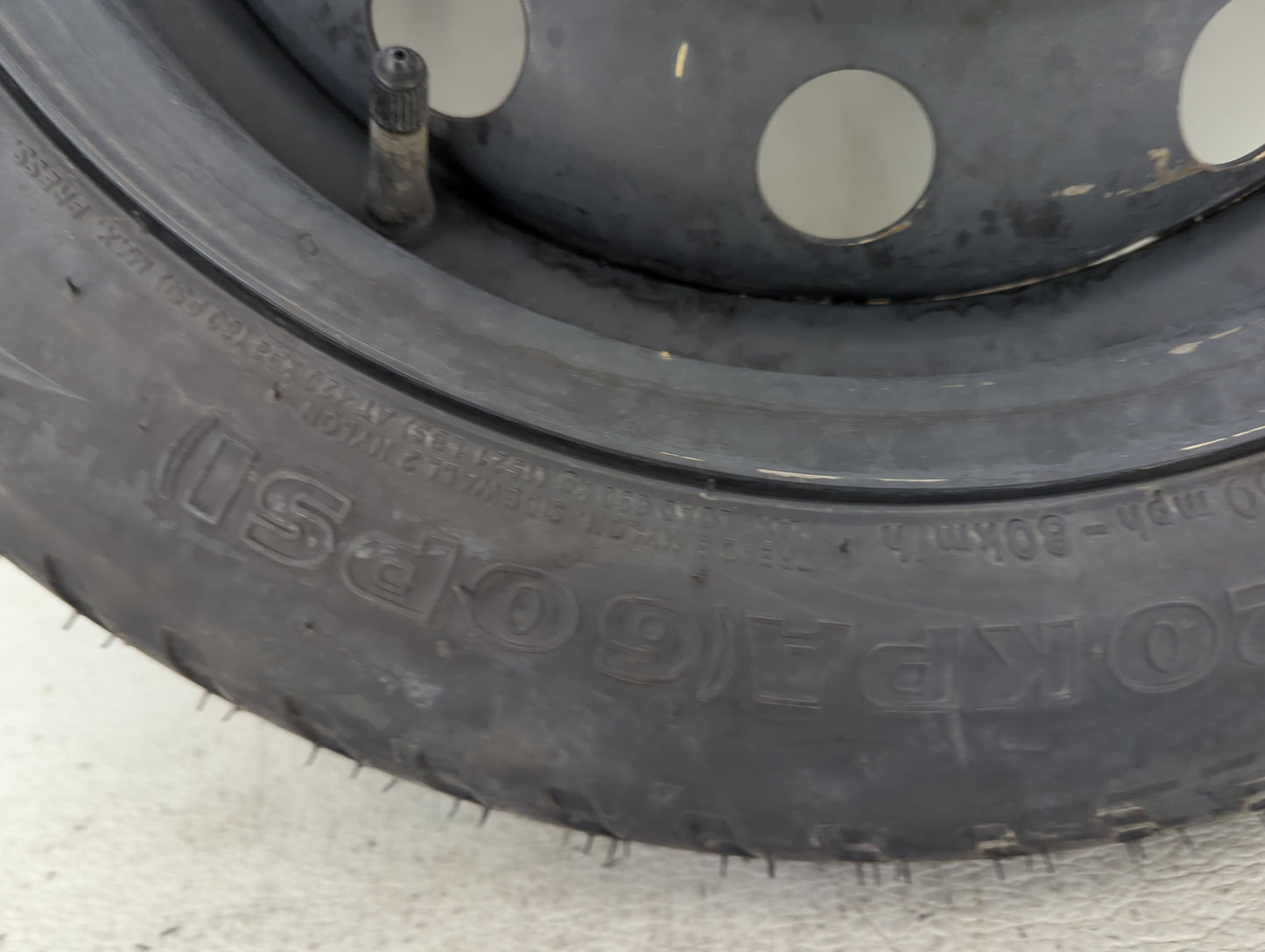 2022 Hyundai Elantra Spare Donut Tire Wheel Rim Oem 1486994 - Oemusedautoparts1.com