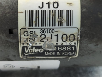 2021-2022 Hyundai Elantra Car Starter Motor Solenoid OEM P/N:1216881 36100-2J100 Fits Fits 2021 2022 OEM Used Auto Parts