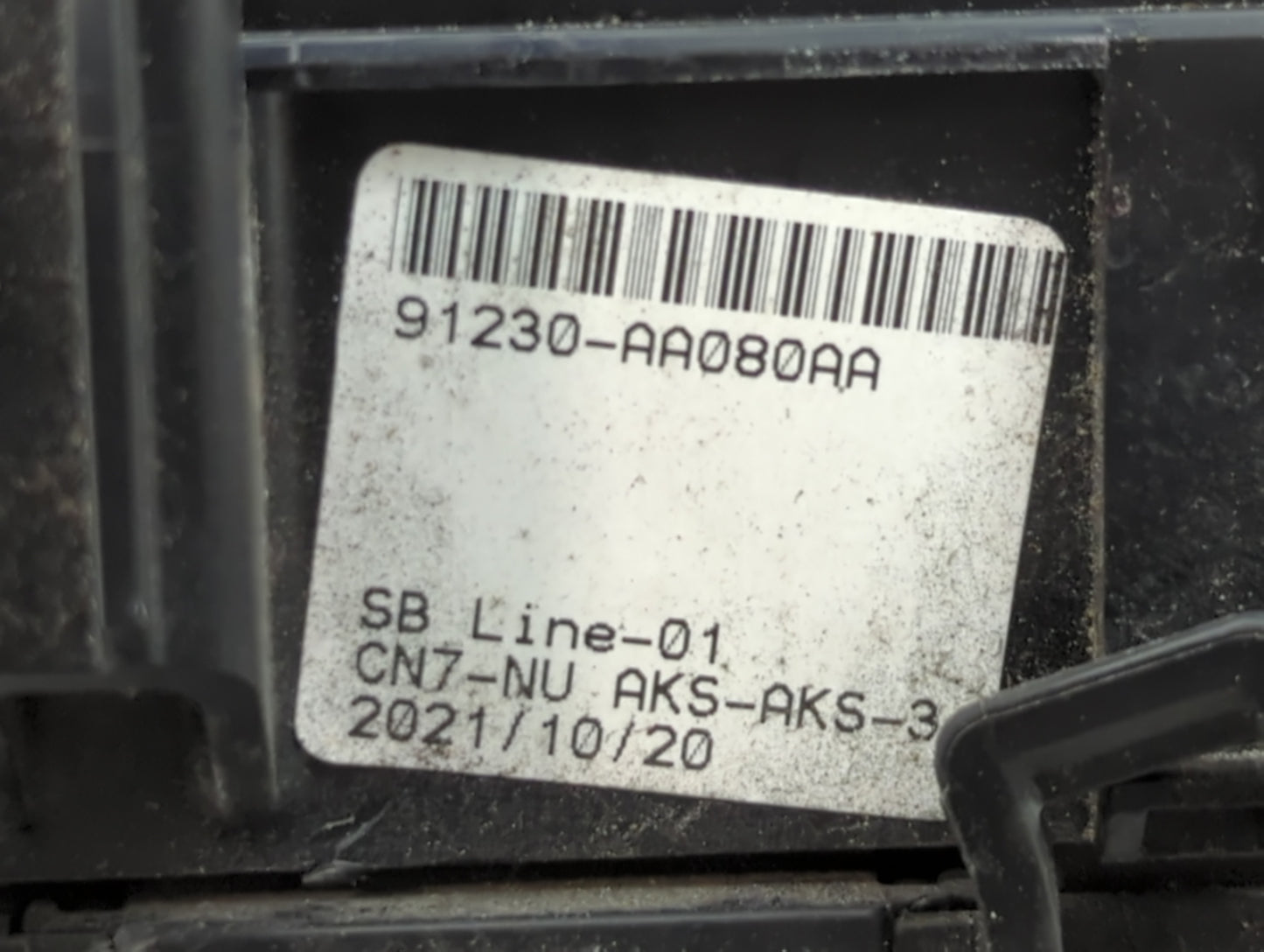 2021-2022 Hyundai Elantra Fusebox Fuse Box Panel Relay Module P/N:91230-AA080AA Fits Fits 2021 2022 OEM Used Auto Parts - Oe