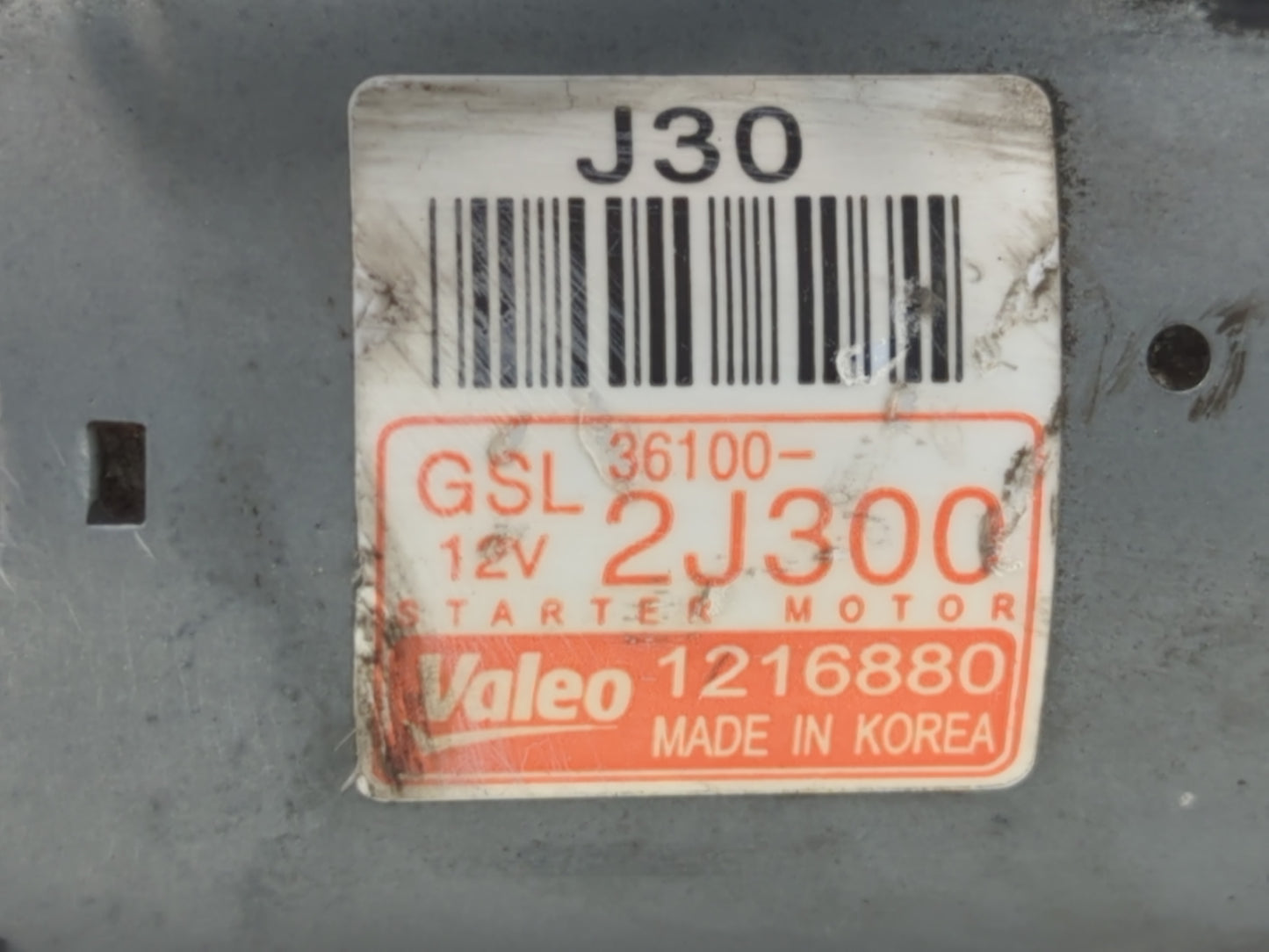 2021-2022 Hyundai Elantra Car Starter Motor Solenoid OEM P/N:1216880 36100-2J300 Fits Fits 2021 2022 OEM Used Auto Parts - O