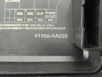 2021-2022 Hyundai Elantra Fusebox Fuse Box Panel Relay Module P/N:91956-AA020 Fits Fits 2021 2022 OEM Used Auto Parts - Oemu