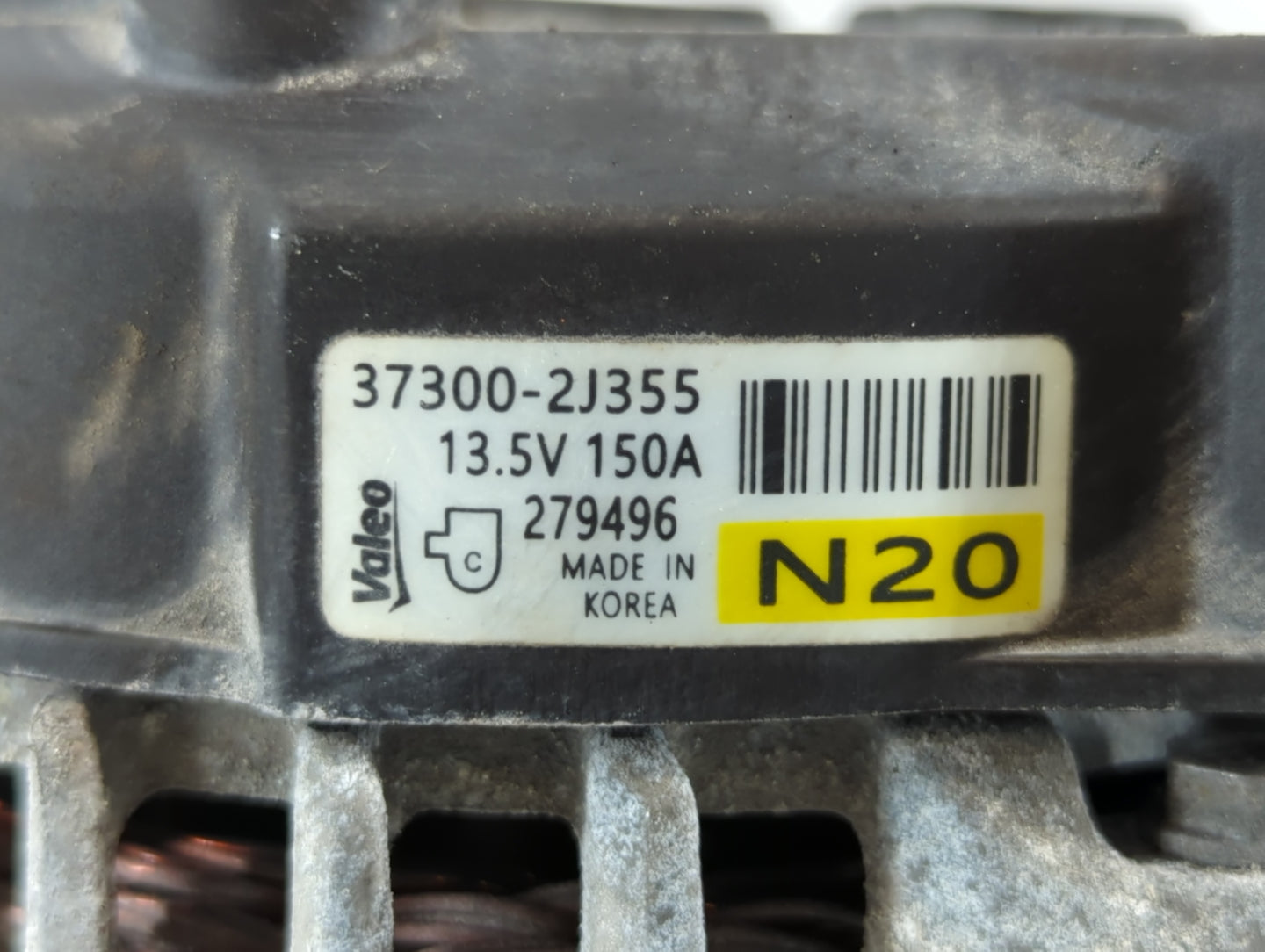 2021-2022 Hyundai Elantra Alternator Replacement Generator Charging Assembly Engine OEM P/N:37300-2J355 Fits Fits 2021 2022 