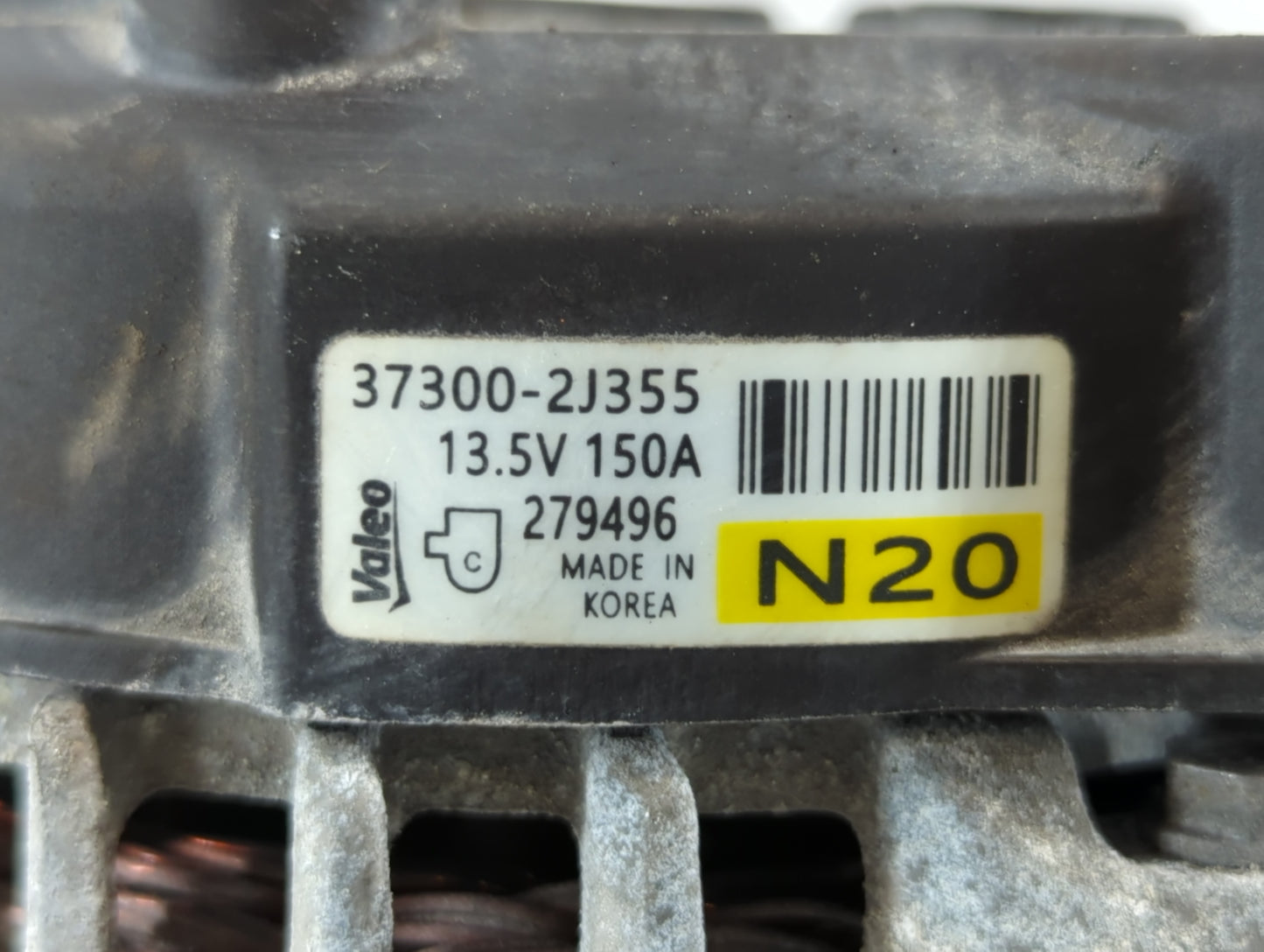 2021-2022 Hyundai Elantra Alternator Replacement Generator Charging Assembly Engine OEM P/N:37300-2J355 Fits Fits 2021 2022 