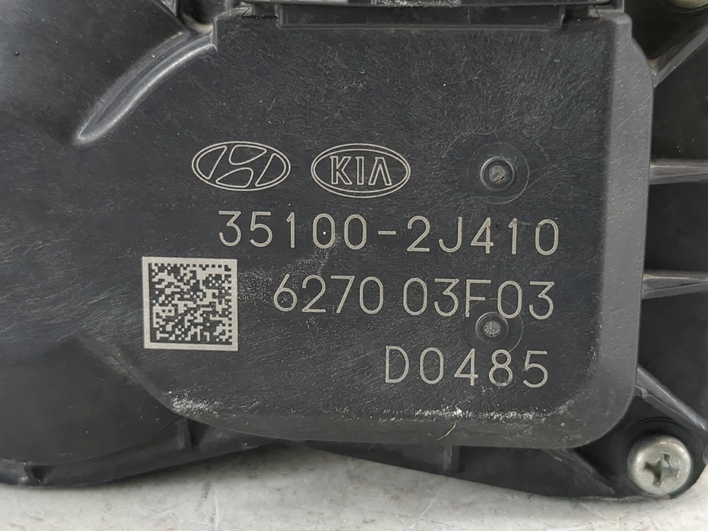 2022 Hyundai Kona Throttle Body P/N:35100-2J410 Fits Fits 2021 OEM Used Auto Parts - Oemusedautoparts1.com